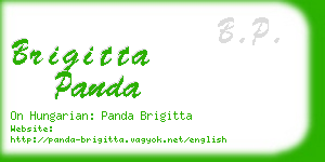 brigitta panda business card